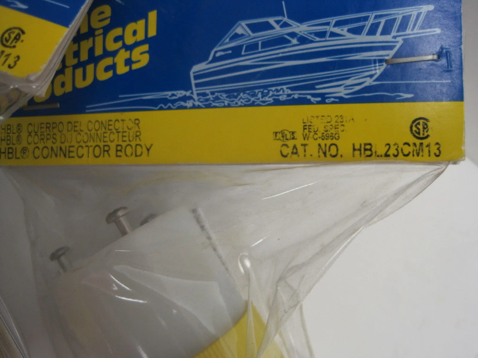New Hubbell HBL23CM13 Connector Body