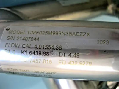 Used Micro Motion CMF025 M999N3BAEZZX Sensors New Hampshire US | Bitter End Trading #1452752