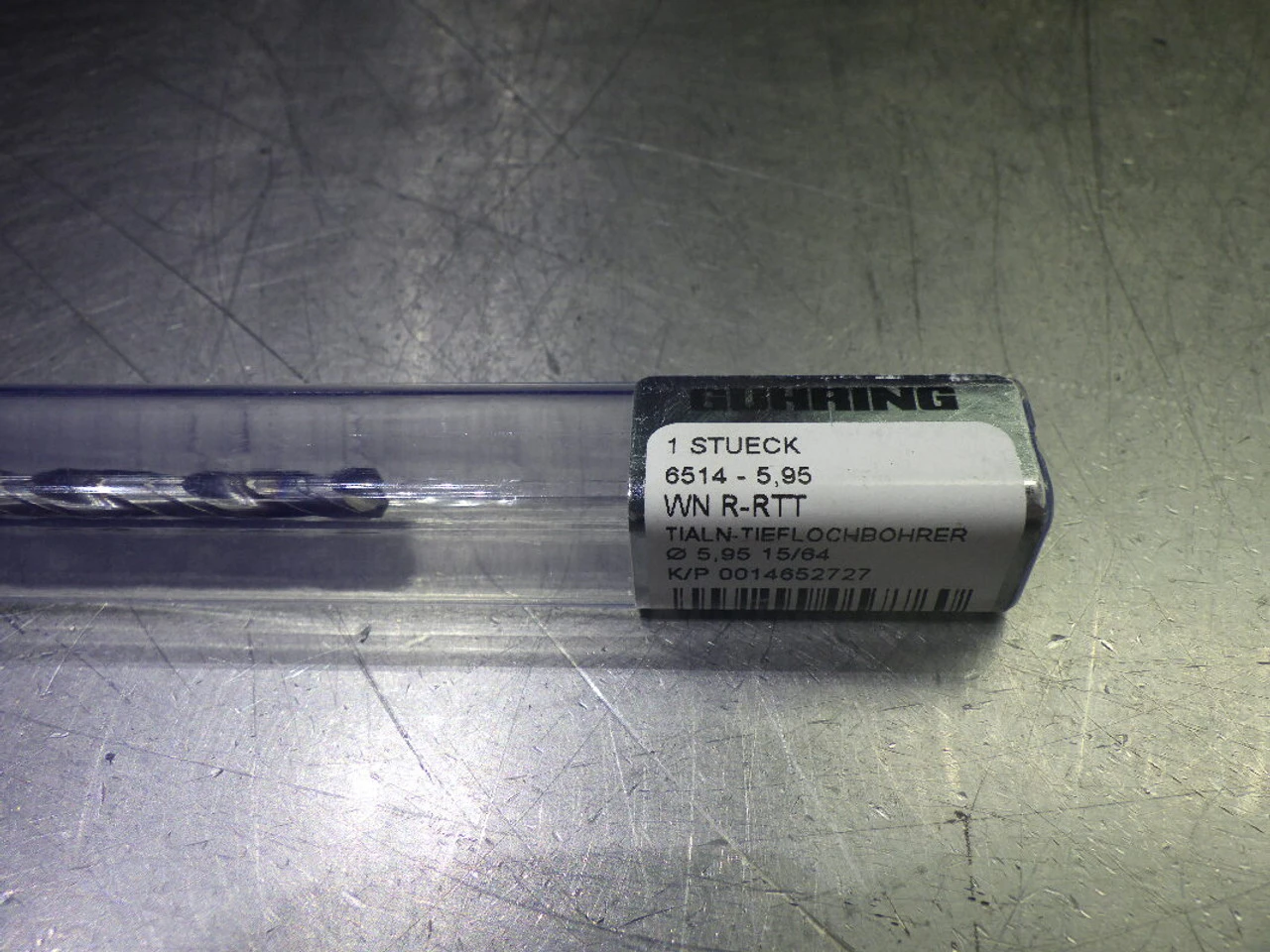 Guhring 15/64" Coolant Thru 40xD Carbide Drill 6mm Shank 9065140059500 (LOC1930B)