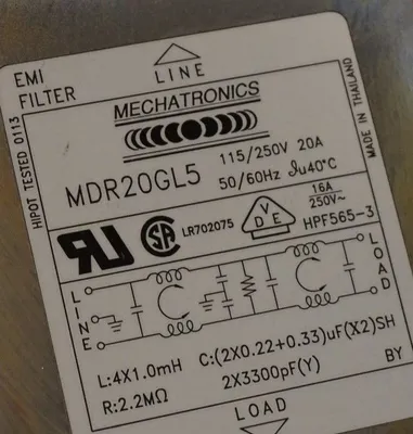 NEW MECHATRONICS MDR20GL5 EMI FILTER