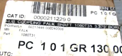 NEW FALK 0713127 1080T31/35 SHAFT HUB 3/3750 BORE 7/8 X7/16 KW