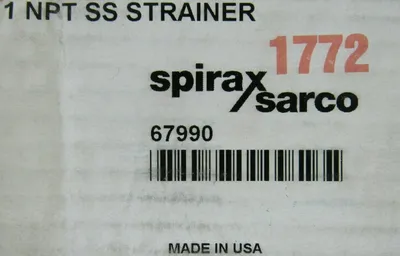 NEW SPIRAX SARCO 67990 STRAINER 1 NPT SS