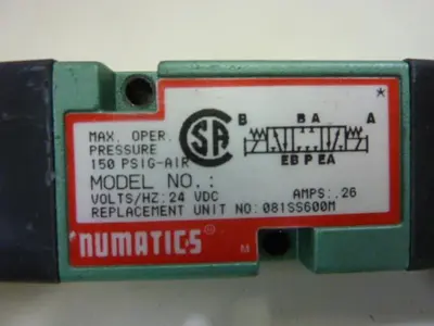 USED NUMATICS 081SS600M