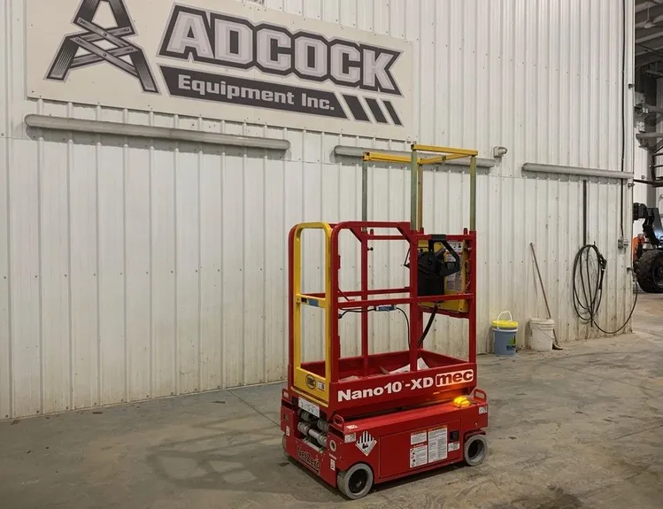 New | in-Stock 2026 MEC NANO10-XD ELECTRIC SCISSOR LIFT Scissor Lifters Alberta CA | Adcock Equipment #1417578