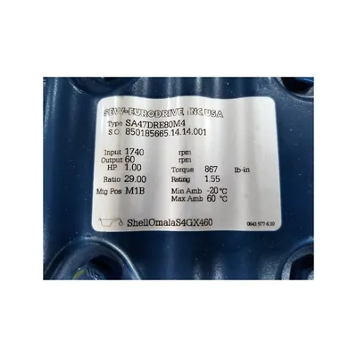 USED SEW EURODRIVE INC. SA47DRE80M4