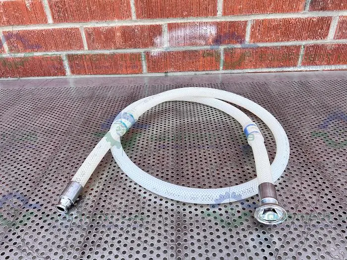 Used SAINT GOBAIN SBP 0750 PURE FIT 96" HOSE W/ 3/4" TO 1 1/2" SANITARY FITTING 90PSI Hoses | Equipment Lab #486872