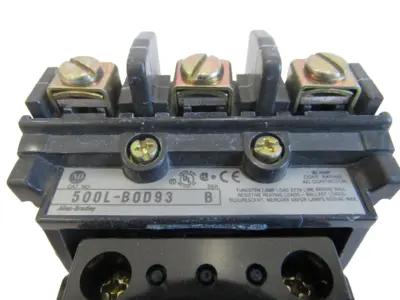 ALLEN BRADLEY 500L-BOD93 LIGHTING CONTACTOR SER.B 500LBOD93 NEW SURPLUS