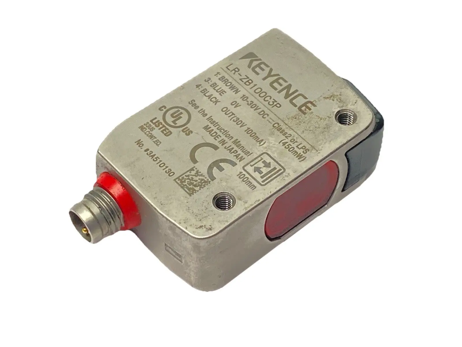 Used KEYENCE Self-Contained CMOS Laser Sensor Rectangular M8 Connector Photoelectric Sensors Michigan US | Maverick Industrial Sales #1402271