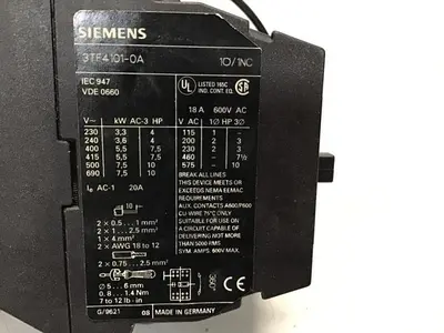 USED SIEMENS 3TF4101-0A