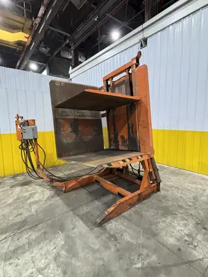 4400 LBS x 55" x 48" x 60" CHERRY HYDRAULIC PALLET INVERTER / ROTATE / FLIPPER: STOCK #23736