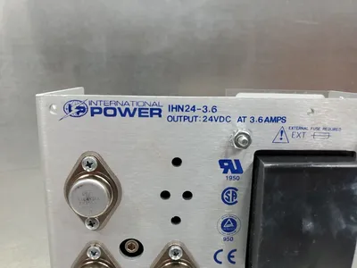 International Power IHN24-3.6 Power Supply, 3.6Amps 24VDC. 3D-36