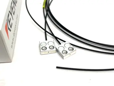 USED KEYENCE TRANSMISSIVE FIBER OPTIC UNIT THRU-BEAM TYPE