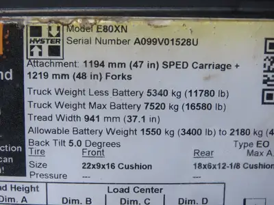 Speedshield M-VAMA-G63-40 Velocity Asset Manager Module Off Hyster E80XN