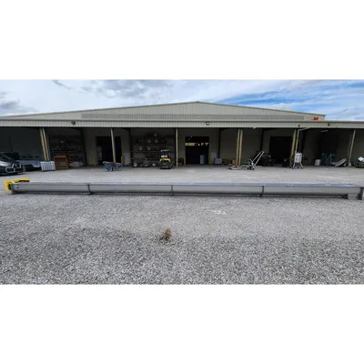 Used 14" Dia. X 48' L Stainless Steel Industrial Screw Auger Conveyor