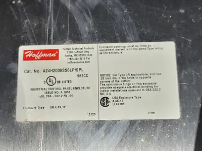 USED HOFFMAN A24H2008SS6LP/SPL