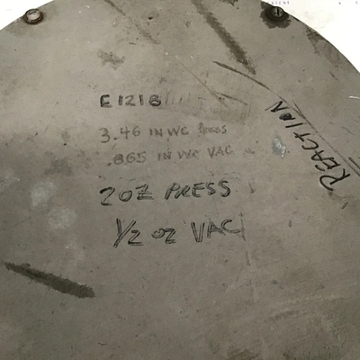 Knappco HC1110 Hatch Manhole Tank Lid Cover 1/2oz Vacuum 2oz Pressure w/Steel Top