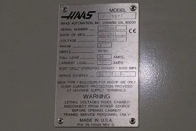 2011 HAAS VF2 SSYT MACHINING CENTERS, VERT., N/C & CNC | Prime Machinery (18)
