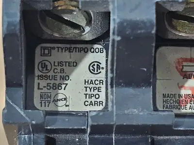 Used SQUARE D QOB250 Switchgears British Columbia CA | Lenmark #1438471