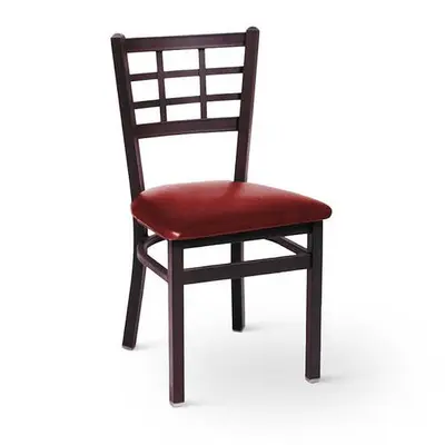 BFM Seating Marietta 2163CDBV-SB Metal Chair with Vinyl Seat - 6 colors