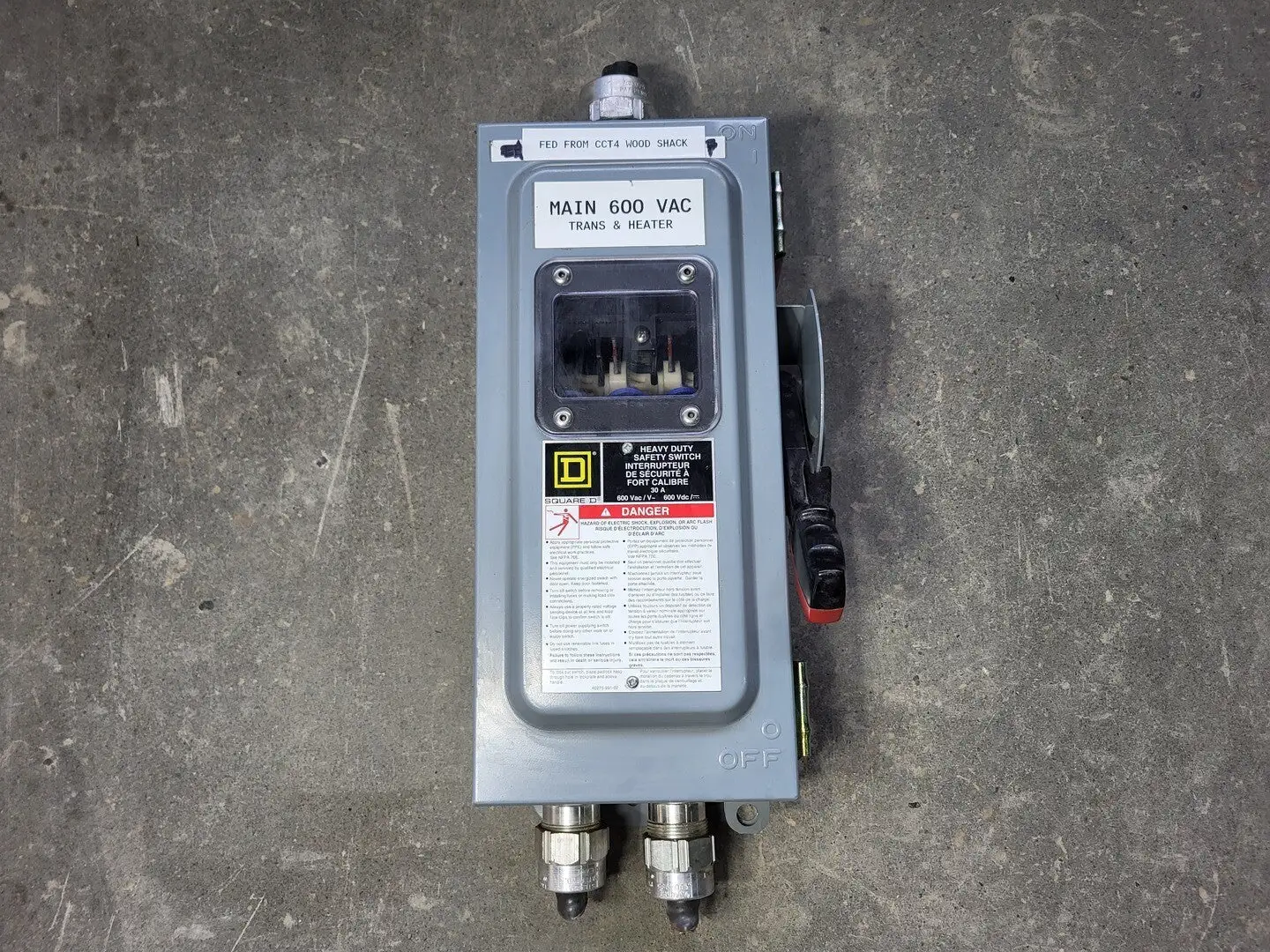 USED SQUARE D CH361AWK
