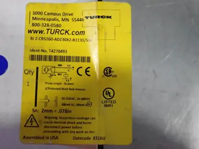 USED TURCK BI2CRS260ADZ30X2B1131/S34