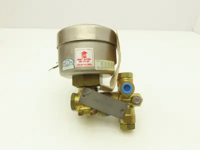 Asco 206 381 3RF Bronze Solenoid Valve Air or Inert Gas 2-Way 1/4" NPT 125VDC