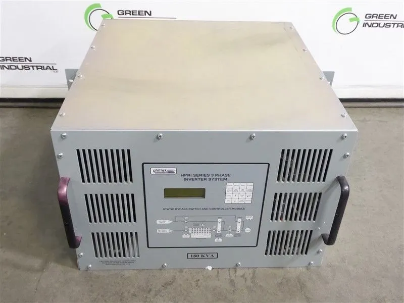 Philtek HPRi-SBS-180K-120-3E Static Bypass Switch Module 180kVA Used