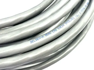 USED BELDEN COMPUTER CABLE RS232, #24-50C, SR-PVC, O/A FOIL, PVC JKT, CMG