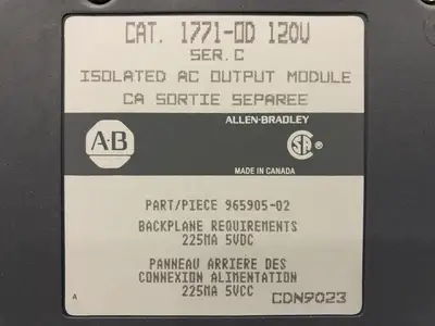 NEW ALLEN-BRADLEY 1771-DD 120V