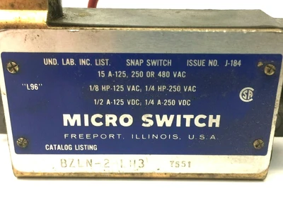 USED HONEYWELL LIMIT SWITCH ENCLOSED