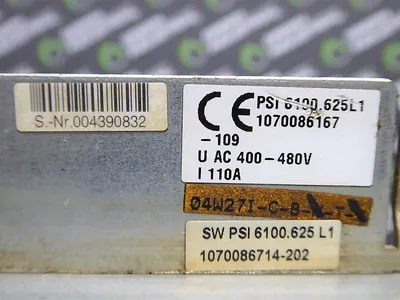 Bosch PSI 6100.625L1 Power Supply Unit 1070086167-109 Used