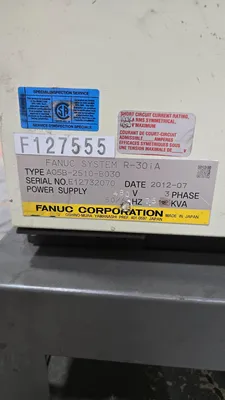 USED 2012 FANUC R-2000iB/210F + R-30iA
