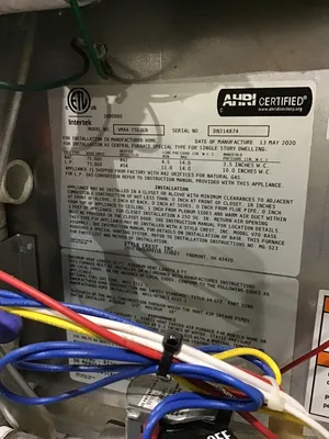 Revolv VMA4-75D36N Mobile Home Furnace 75000 BTU Natural Gas