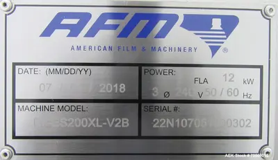 USED AMERICAN FILM & MACHINERY ET-ES-200X