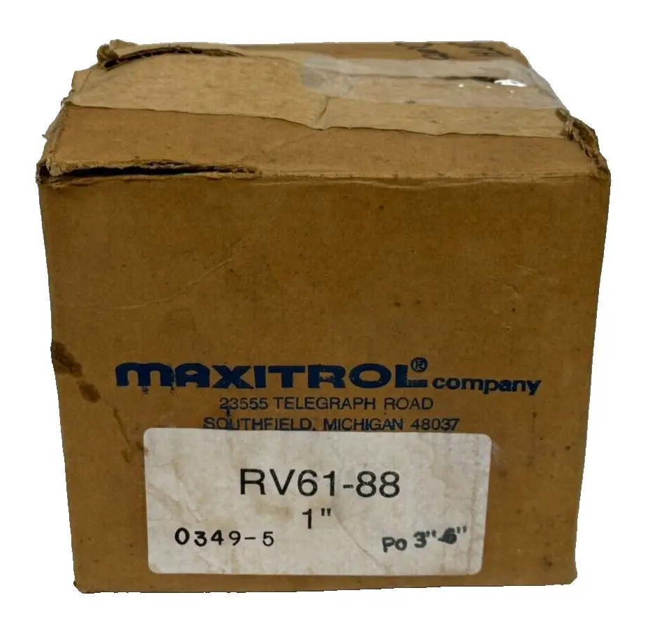 NEW MAXITROL RV61-88 PRESSURE REGULATOR 1" RV61 Po 3"-6"