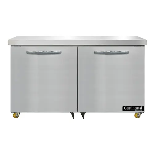 Continental DF48N-U 48" W Undercounter Freezer W/ (2) Sections & (2) Doors, 115v