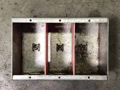 3-Gang Masonry Box, 6x4"