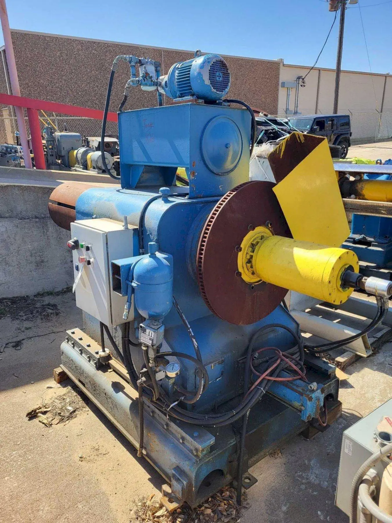 10,000 LB X 42” B&K MOTORIZED UNCOILER COIL REEL : STOCK #22955