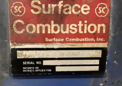 Item# M511 Surface Combustion Charge Car 30″ X 48″ X 30″. Model; Extended Reach, DEDP, Serial Number BC-43099-01.