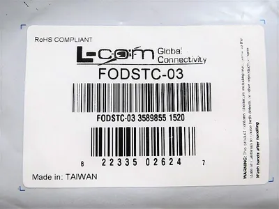L-COM FODSTC-03 OM1 62.5/125 Multimode Fiber Cable Dual ST 3.0m New