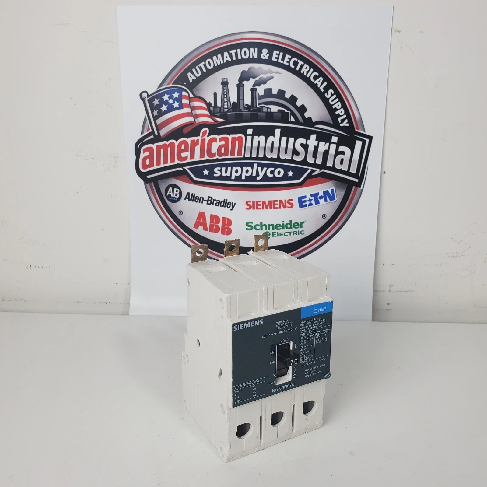 Used Siemens ["NGB3B070", "NGB3B070B"] Miscellaneous Equipment (Electrical & Power) California US | American Industrial Supply Co. #1377011