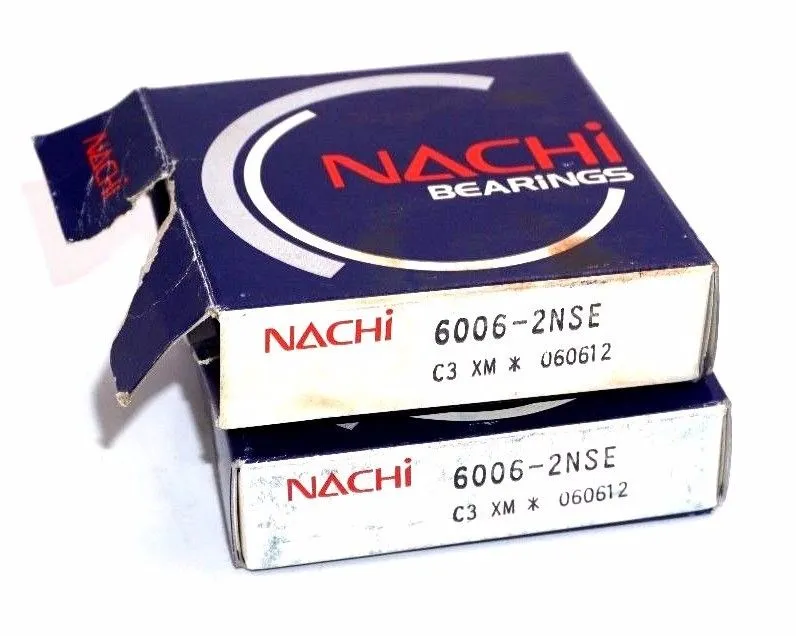 2 NEW NACHI 6006-2NSE BALL BEARINGS 60062NSE