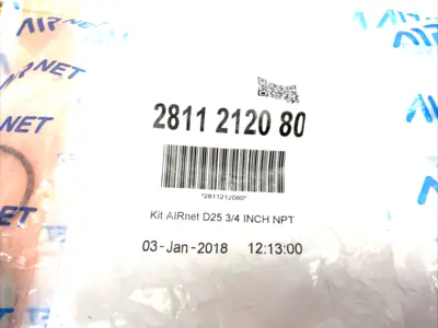 New | in-Stock Airnet Reducer Socket Adapter D25 3/4 INCH NPT Kit Parts (Hydraulics and Pneumatics) Michigan US | Maverick Industrial Sales #1518279