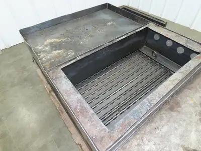 Enomoto 37"W x 8' 4" Chip Conveyor 26"Belt 46" Discharge 220V *READ*