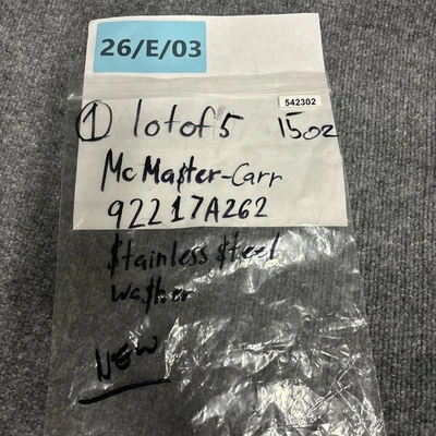 New | in-Stock McMaster-Carr 92217A262 Misc Fasteners California US | Davliegogo LLC #1710171