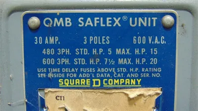 Square D QMB-3603-T Panelboard Branch Switch 30 Amps 600VAC Series 3 Used