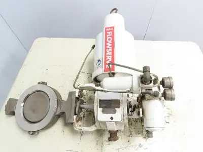 Flowserve Valdisk 6" Actuated Stainless Control Valve Assembly W/Logix 3200MD