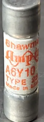 Gould shawmut A6Y10 Fuse Amp-trap Type 1 Current Limiting. Lot of4. Loc4D18