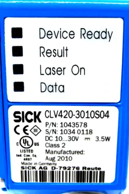NEW SICK CLV420-3010S04 BARCODE SCANNER 1043578 CLV4203010S04