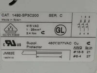 USED ALLEN BRADLEY 1492-SP3C200 SER C